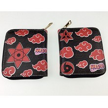 Naruto anime short zipper wallet