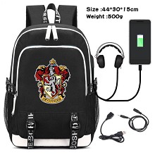 Harry Potter USB charging laptop backpack school b...