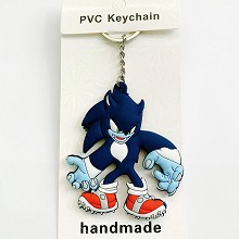 Super Sonic anime two-sided key chain