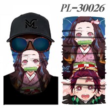 mon Slayer anime headgear stocking mask magic scar...