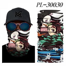 mon Slayer anime headgear stocking mask magic scarf neck face mask