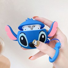 Stitch anime Airpods 1/2 shockproof silicone cover...