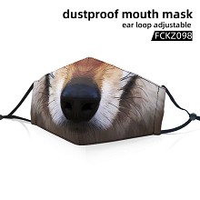 The animal face dustproof mouth mask trendy mask