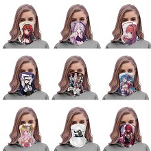 The girl anime headgear stocking mask magic scarf ...