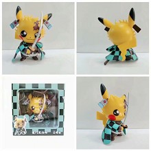 Pikachu cos Demon Slayer Kamado Tanjirou figure