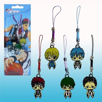 Kuroko no Basuke anime phone straps(5pcs a set)