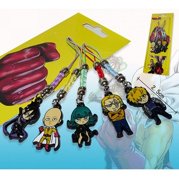 Oen Punch Man anime phone straps(5pcs a set)