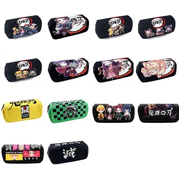  Demon Slayer anime canvas pen bag pencil bag 