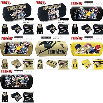 Fairy Tail anime canvas pen bag pencil bag