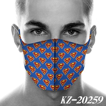 Super Man trendy mask printed wash mask