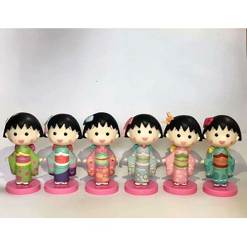 Chibi Maruko-chan figures set(6pcs a set)