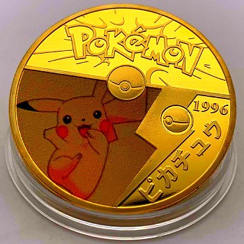 Pokemon Commemorative Coin Collect Badge Lucky Coin Decision Coin