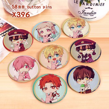 Toilet-bound Hanako-kun anime brooches pins set(8pcs a set)