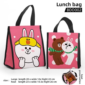 Brown Cony anime lunch bag