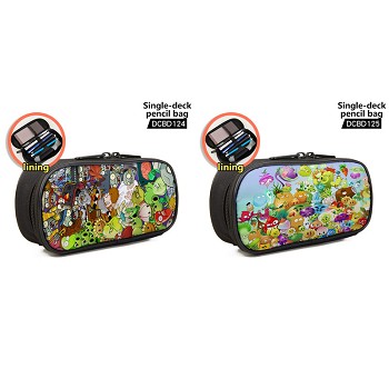 Plants vs Zombies game single deck pencil bag pen bag