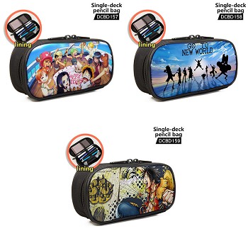 One Piece anime single deck pencil bag pen bag