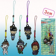 Osomatsu-san anime phone straps(5pcs a set)