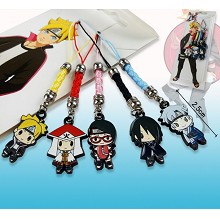 Naruto anime phone straps(5pcs a set)