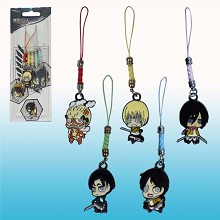 Attack on Titan anime phone straps(5pcs a set)