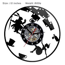 Alice in Wonderland anime wall clock