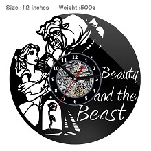  Beauty and the Beast anime wall clock 