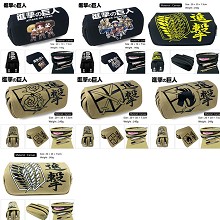 Attack on Titan anime canvas pen bag pencil bag