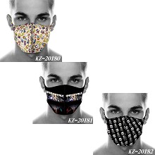 Undertale game trendy mask printed wash mask