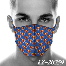 Super Man trendy mask printed wash mask
