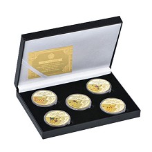 Pokemon Commemorative Coin Collect Badge Lucky Coin Decision Coin