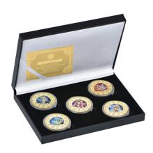 5pcs coin with box