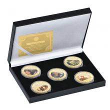 5pcs coin with box