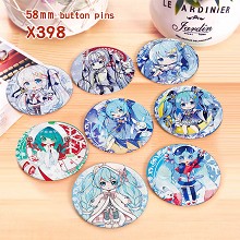 VOCALOID Hatsune Miku anime brooches pins set(8pcs...