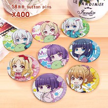 Eromannga sennsei anime brooches pins set(8pcs a s...