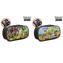 Plants vs Zombies game single deck pencil bag pen ...