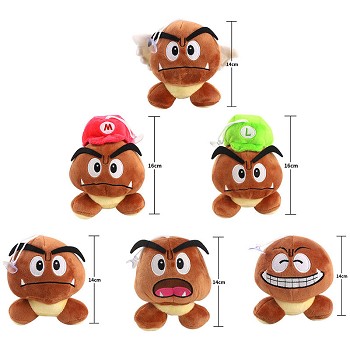 6inches Super Mario Goomba mushroom plush doll 150MM