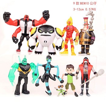 Ben 10 anime figures set(9pcs a set) no box