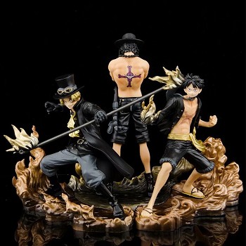 One piece DXF luffy sabo ace figures set(3pcs a set)