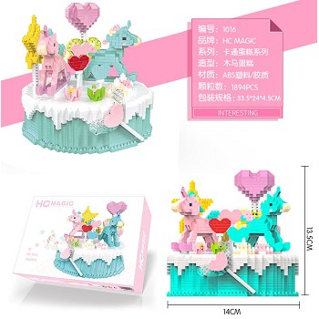 Cake anime building block 1894pcs a set