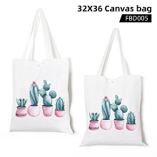 Echinopsis tubiflora canvas tote bag shopping bag