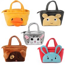 The cartoon anime plush handbag