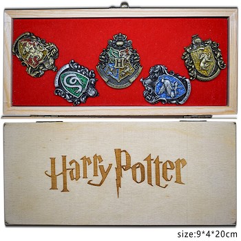 Harry Potter brooch pins set(4pcs a set)