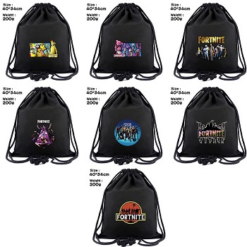 Fortnite game drawstring backpack bag 