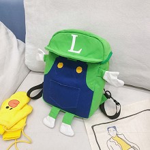 Super Mario anime plush backpack bag
