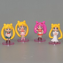 Sailor Moon anime figures set(4pcs a set) no box