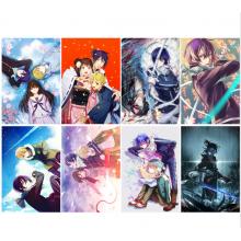 Noragami anime posters（8pcs a set）