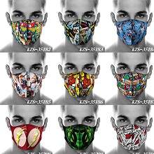 The Avengers Iron Man Batman trendy mask printed wash mask