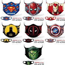 Batman Iron Man super man anime trendy mask printe...