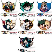 My Hero Academia anime trendy mask printed wash mask