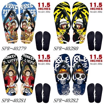 One piece anime flip flops shoes slippers a pair