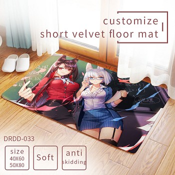 Azur Lane game customize short velvet floor mat